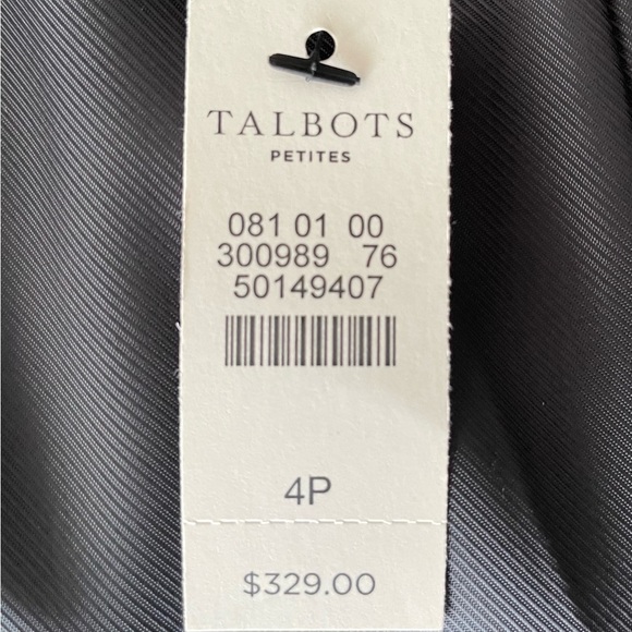 🖤talbot’s classic black winter coat with faux fur collar / size 4 petite / nwt - Picture 6 of 13
